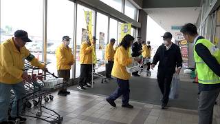 4月10日【びわ湖放送ニュース】彦根市で「飲酒運転許しま宣言」ノンアルコールビール手渡し啓発