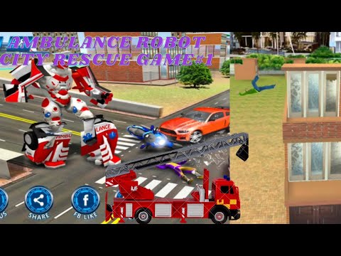 ambulance robot city rescue game#1 | Emergency Robot City Rescue Simulator - Android Gameplay