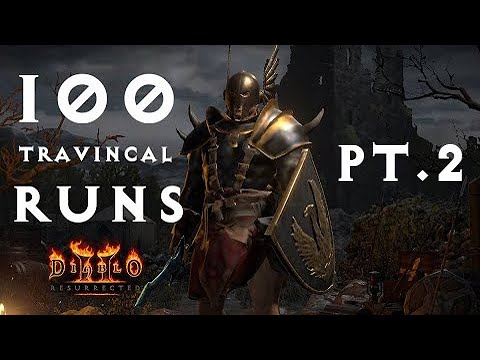 100 TRAVINCAL RUNS with a WHIRLWIND BARB in Diablo 2 Resurrected pt.2 (REACTIONS!)