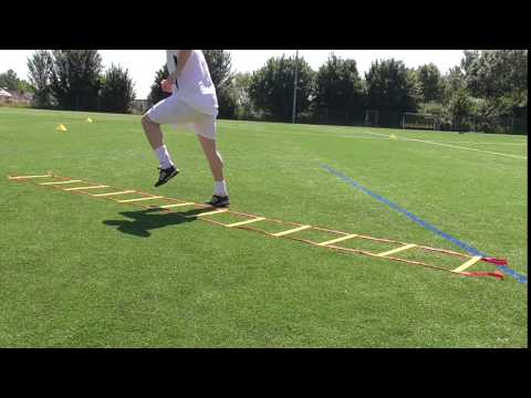 Koordinationstraining mit Leiter