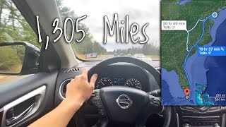 Driving from NJ to FL- 1,305 Mile Solo Roadtrip to Start the New Year