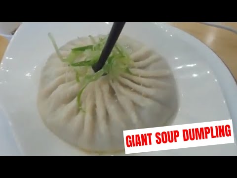 We ate a GIANT SOUP DUMPLING!