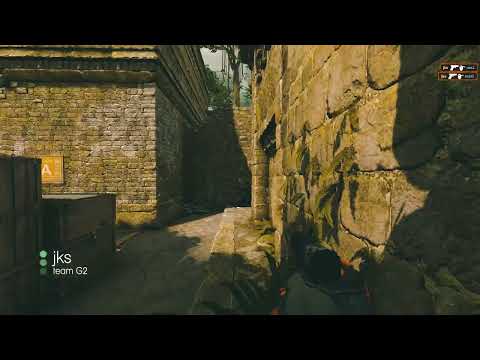 CSGO G2 jks 4 Kills Glock HS vs fnatic Ancient BLAST Paris 2023