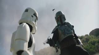 The Mandalorian but it’s the Robot Chicken version of Boba Fett