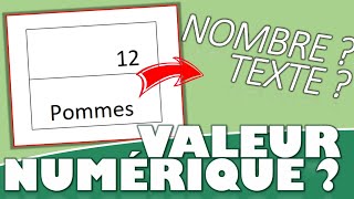 COMMENT SAVOIR SI UNE CELLULE EST UN NOMBRE SUR EXCEL ?