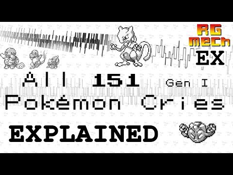 All 151 Generation I Pokémon Cries Visualized