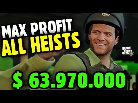 HOW TO MAKE MAXIMUM PROFIT IN ALL HEISTS *BEST CREW* - GTA 5