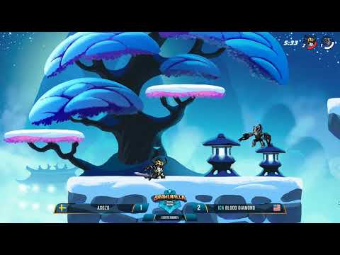 Brawlhalla World Championships 2018: 1v1 Pools: Aggz0  vs ICN Blood Diamond Part 2