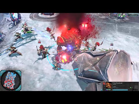 Epic and Massive Battle! Chaos Space Marines vs Eldar - Warhammer 40k: Dawn Of War 2: Retribution