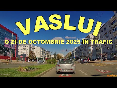 Orasul VASLUI traseu Crucea Gării - Centru - Spital octombrie 2025 #vaslui #romania #roadtrip 