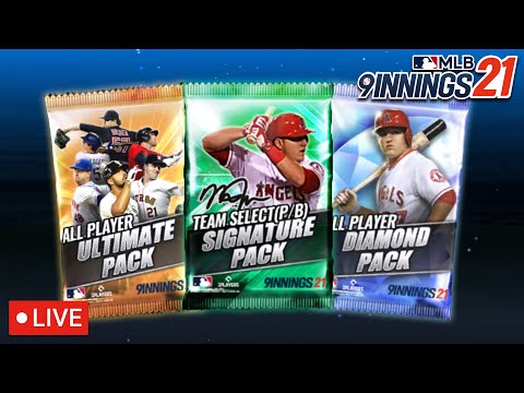 Team Select Signature Pack Opening Live Stream! MLB 9 Innings 21