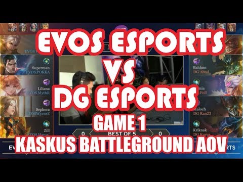 EVOS ESPORT VS DG ESPORTS GAME 1 - GRAND FINAL KASKUS BATTLEGROUND AOV