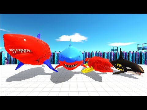 EVOLUTION OF AQUATIC DINOSAURS DEATH RUN - Animal Revolt Battle Simulator