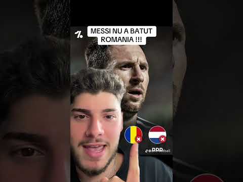 MESSI NU A PUTUT SA BATA ROMANIA NICIODATA !!! #shorts