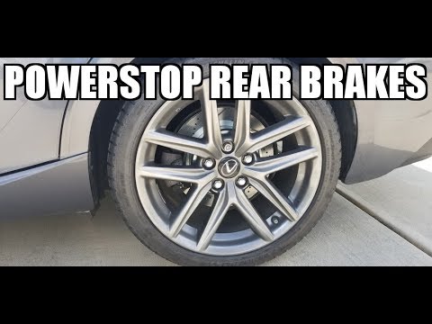 2014 Lexus IS350 Powerstop Rear Brake Kit Install