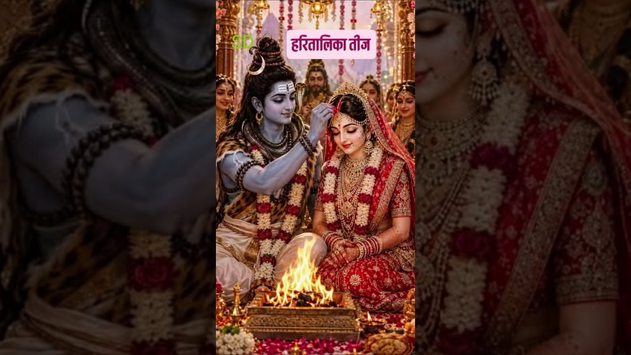 ❤हरितालिका तीज स्पेशल🌸 हर सुहागन की मनोकामना पूर्ण हो# हरितालिकातीज# तीज#ytshort#viral# भक्ति#shorts
