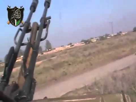 تصدي الجيش الحر للطيران الحربي التابع لقوات النظام في موحسن في محافظة دير الزور