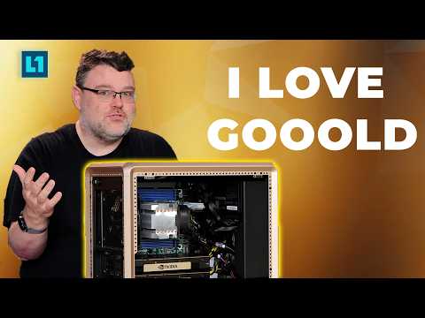 Our Gold Standard AI Tesla V100 Build in the Cooler Master Mastercase Mesh Gold