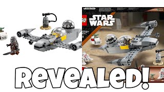LEGO STAR WARS MANDO’S AND GROGU’S STARFIGHTER REVEALED! LEGO Star Wars 4+ sets, LEGO Star Wars 2025
