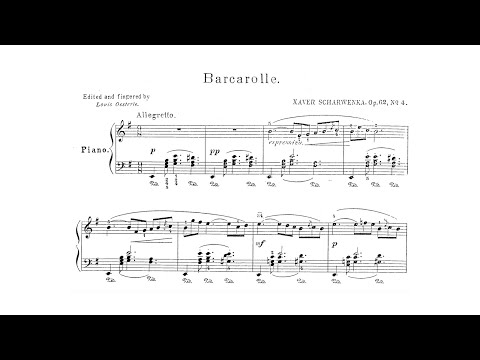 Xaver Scharwenka: Barcarolle in E minor (Album für die Jugend - Album for the Young op. 62 No. 4)
