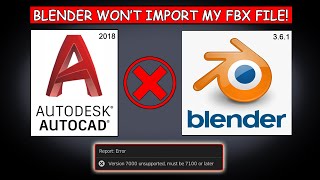 Autocad to Blender - How to convert old FBX version to latest version using Autodesk converter