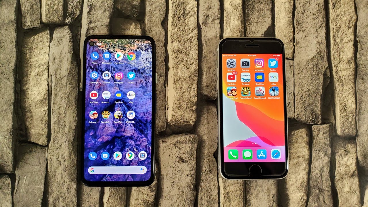 Google Pixel 4a vs iPhone SE (2020) - Speed Test