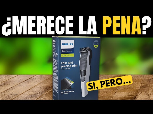 Vídeo relacionado con Philips Recortador de Barba Serie 3000, Teconología Lift & Trim, Cuchillas con puntas redondeadas, 10 posiciones ajustables, peine-guía, 100% resistente al agua, indicador de batería, modelo BT3206/14