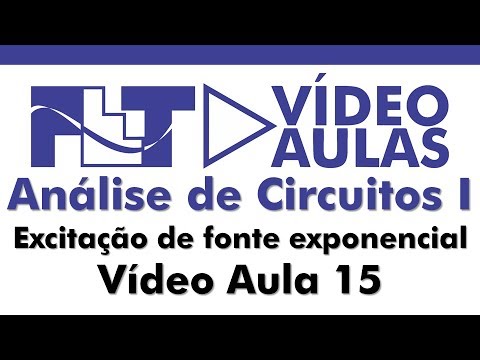 Circuitos 1 - Excitação de fonte EXPONENCIAL - Vídeo Aula 15
