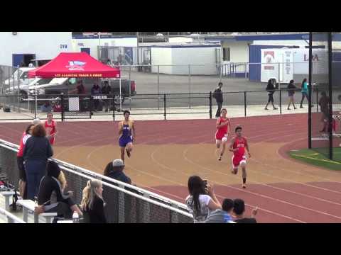 JVB 200m vs Fountain Valley 4-22-15 - Los Alamitos Boys