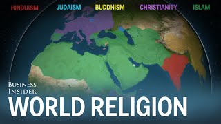 Animated map shows how religion spread around the world