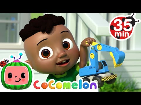 Excavator Song (Vehicle Songs For Kids) + More Nursery Rhymes & Kids Songs - CoComelon