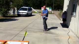 Very dangerous Archery video!  Fast Shooting Arrows