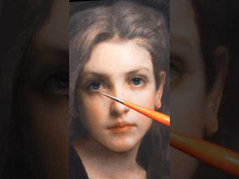 Painting a portrait in oils 🎨 #shorts