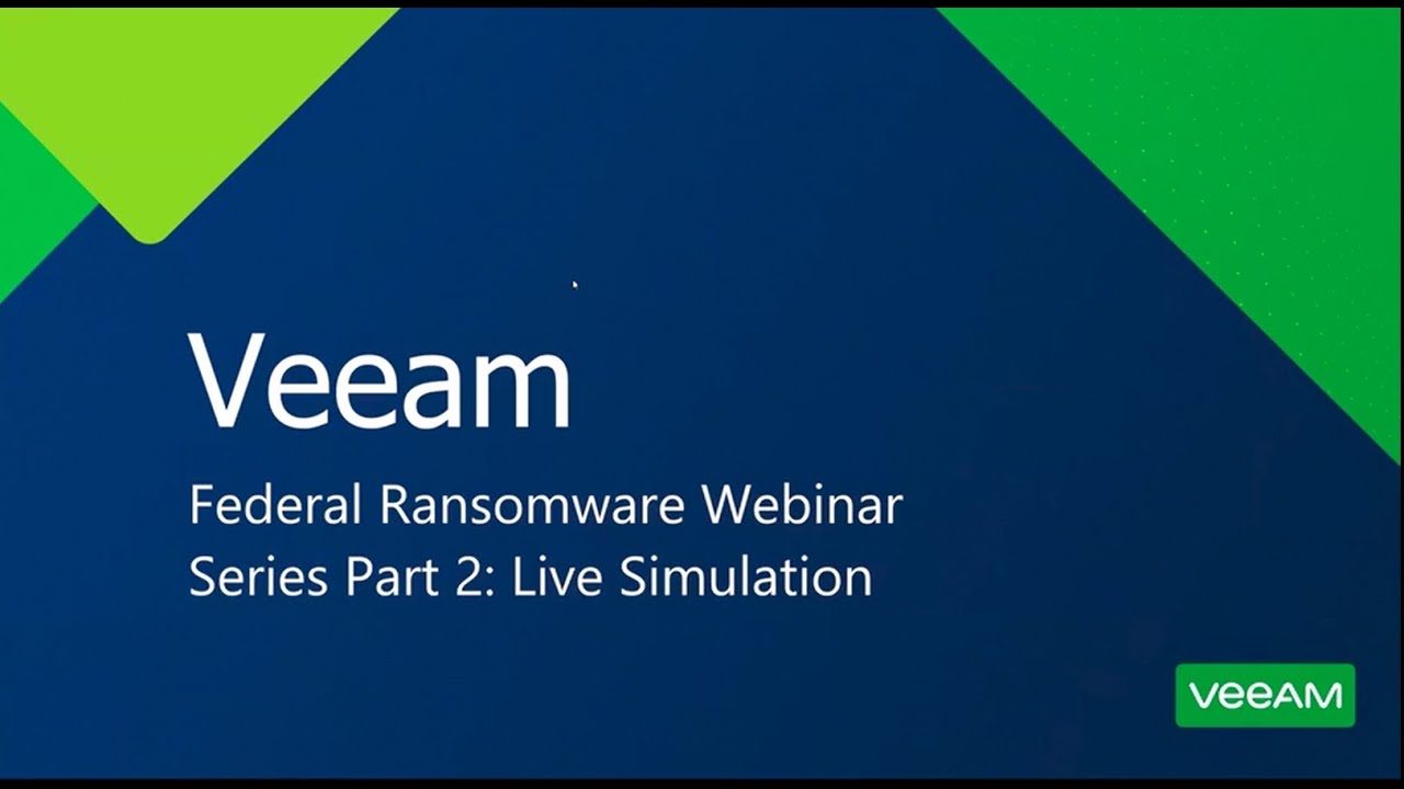 Federal Ransomware Webinar Series Part 2: Live Simulation video