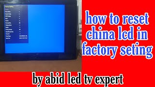 How to reset china lcd in urdu hindi