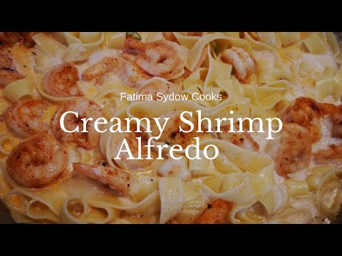 CREAMY SHRIMP ALFREDO PASTA.. 🦐🍤🦐🍤