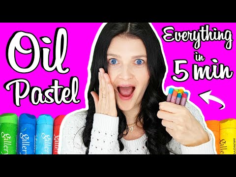How to Use Oil Pastels for Beginners in 5 MINUTES 🎈🎈🎈
