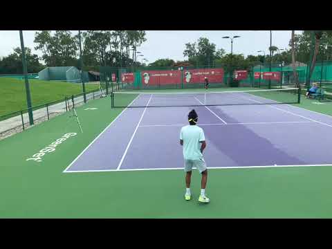Jordan Hunte tennis video