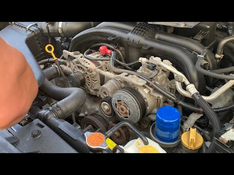 Subaru outback 2016 replace belts idle tensioner and idle pulley ￼