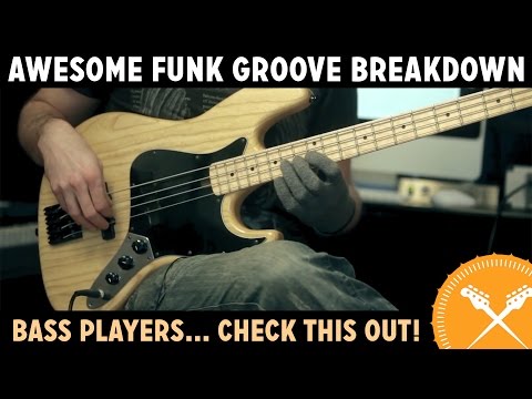 Awesome Funk Groove Breakdown - with Scott's Bass Lessons