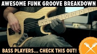 Awesome Funk Groove Breakdown - with Scott's Bass Lessons