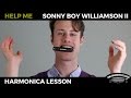 Help Me by Sonny Boy Williamson Blues Harmonica Lesson on Bb Harmonica + Free Harp Tab