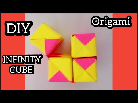 #paper_cube_infinity How to make origami infinity cube - paper infinity cube - step by step