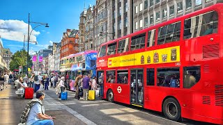 London Virtual Walking Tour 2025 | Popular West End City Streets During Tube Strike | 4K HDR