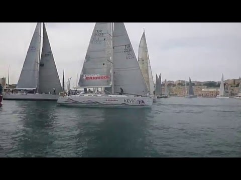 Rolex Middle Sea Race 2015 - Race Start On board camera Giulietta