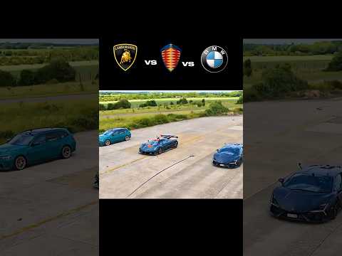 BMW M3 vs Lamborghini Revuelto vs Pagani Jesko