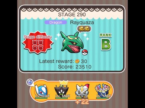 Rayquaza Pokemon Shuffle Stage 290