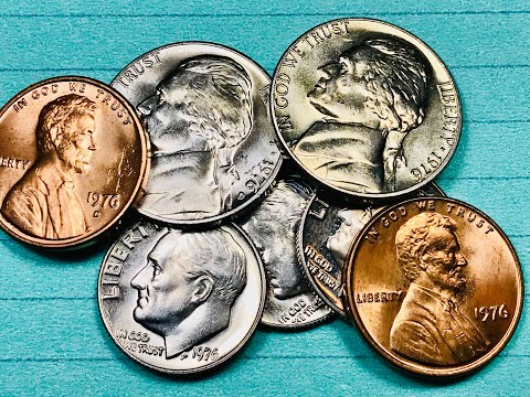 DC Minutes 1976 US Bicentennial Penny Nickel Dime - United States Coins