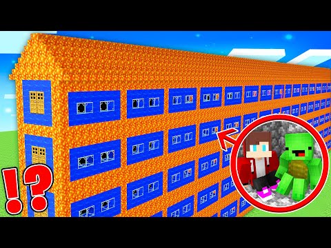 INSANE: JJ and Mikey infiltrate the tallest Minecraft village!