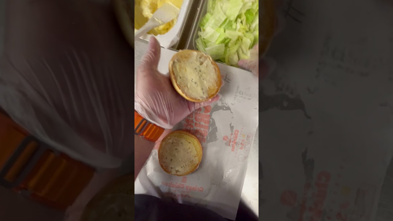 BK POV: A Burger King Crew Member Got A Double Big Fish Sandwich 🤯🤯 #Shorts